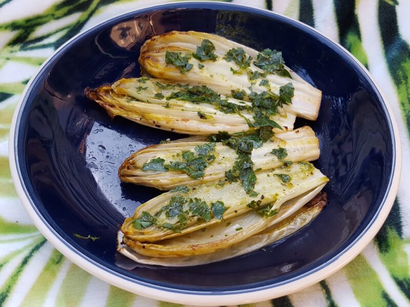 Zesty roast chicory