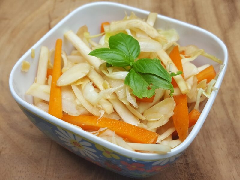 Balsamic celeriac slaw