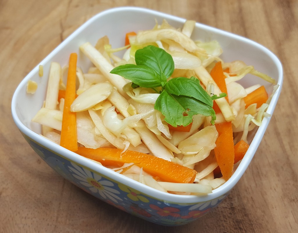 Balsamic celeriac slaw