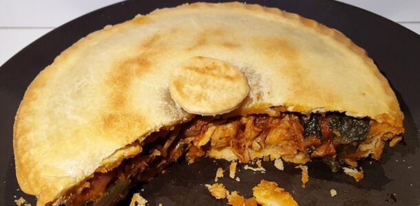Chicken and chorizo pie