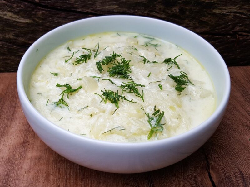 Marrow stew with dill