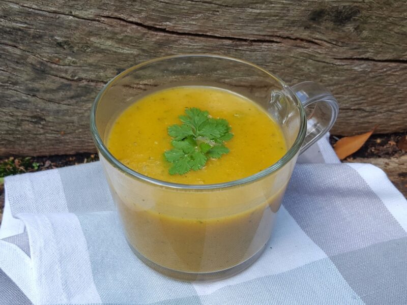 Parsnip, carrot and courgette soup