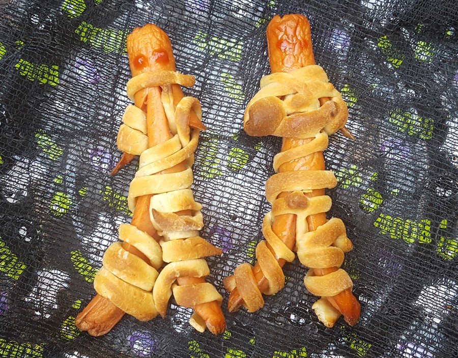 Mummy Wrapped Hot dogs