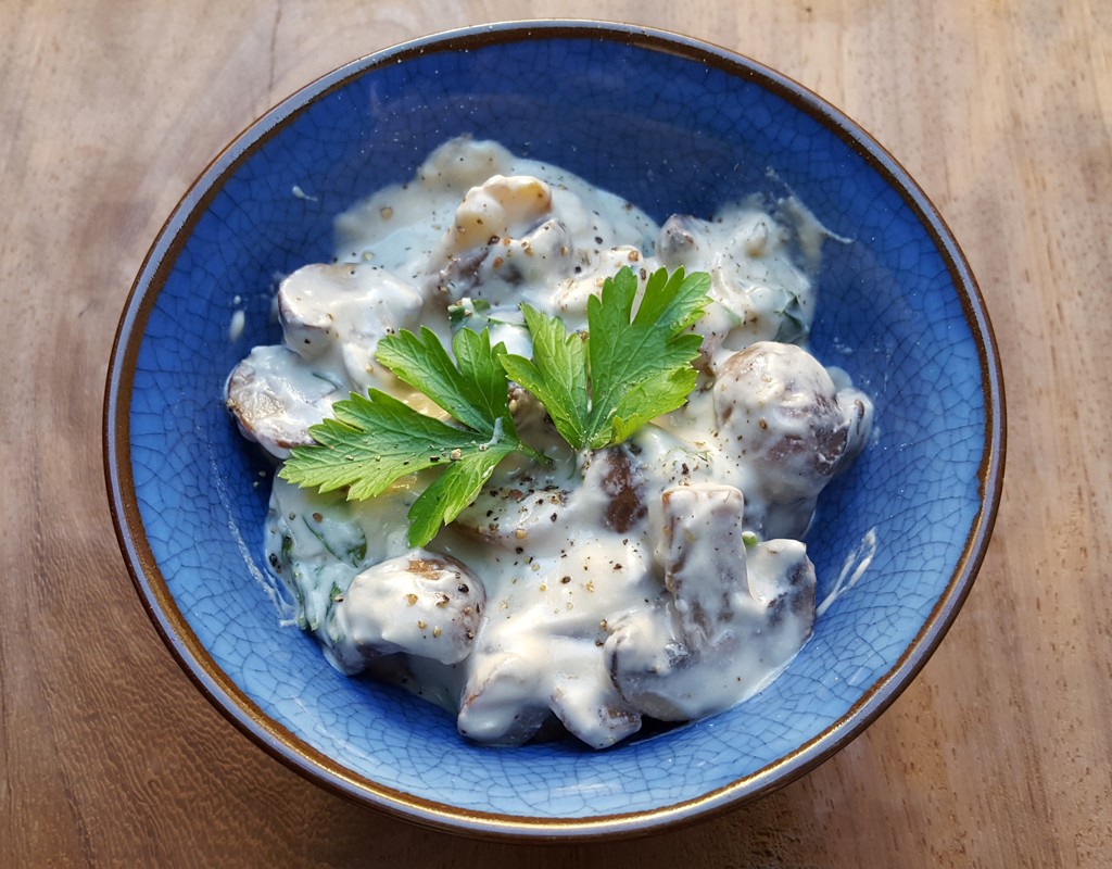 Creamy mushrooms