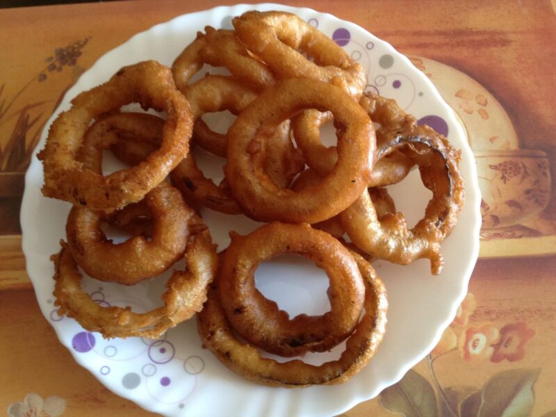 Crispy onion rings