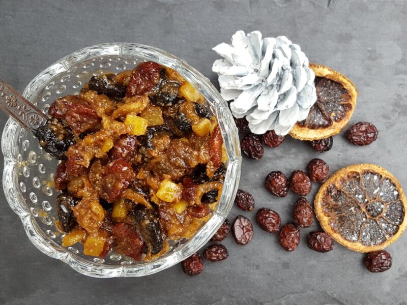 Cherry and cranberry mincemeat