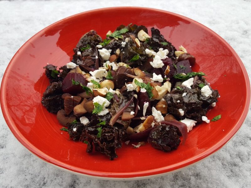 Sautéed Kalettes with Chestnuts