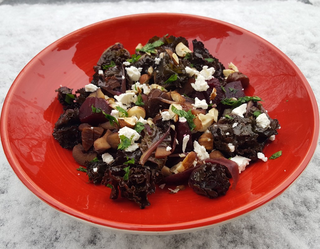 Sautéed Kalettes with Chestnuts