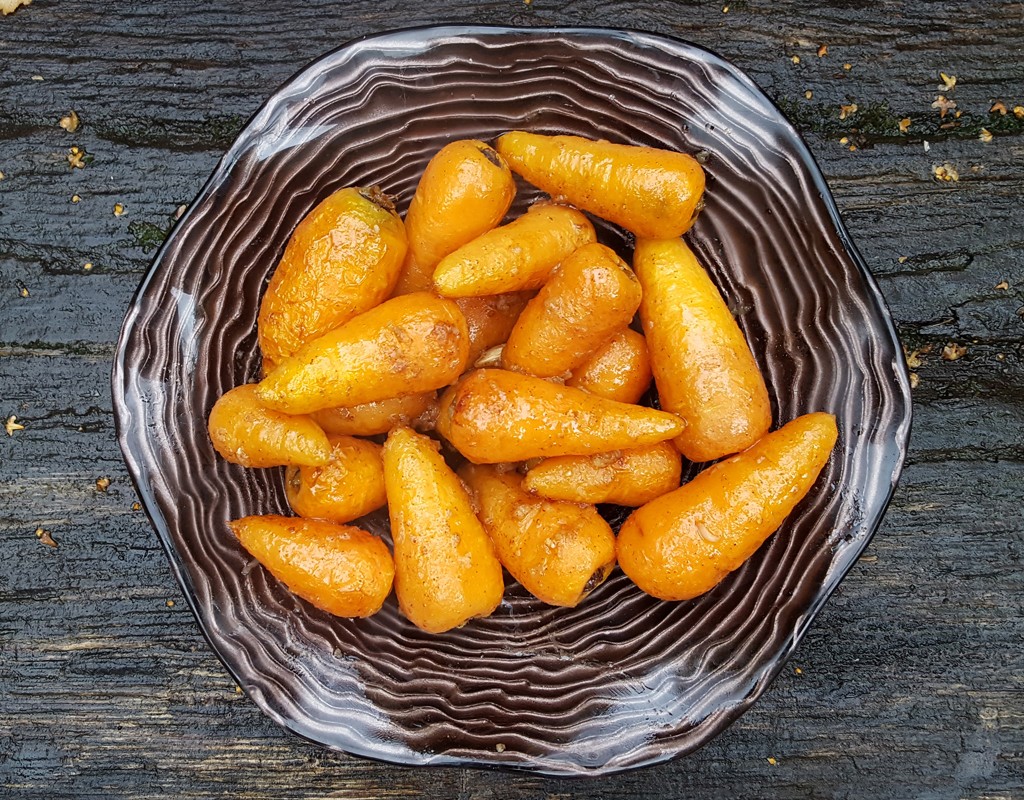 Spiced roasted Chantenay carrots