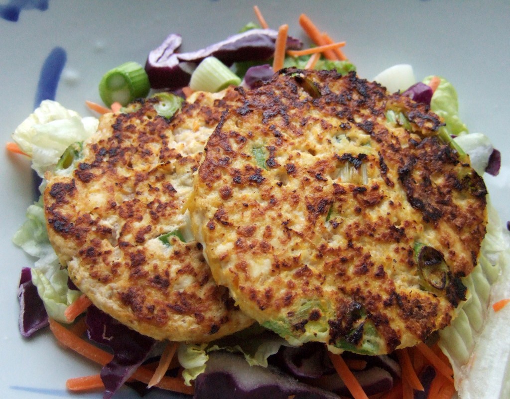 Tofu and carrot fritters