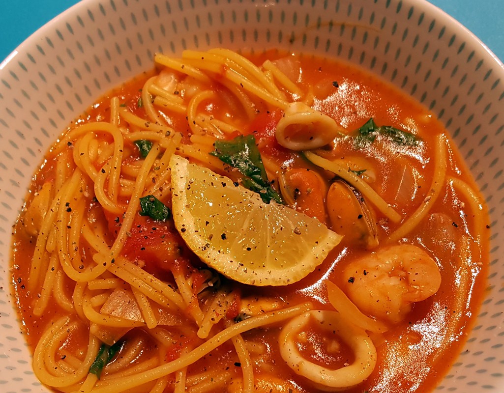 Easy seafood pasta