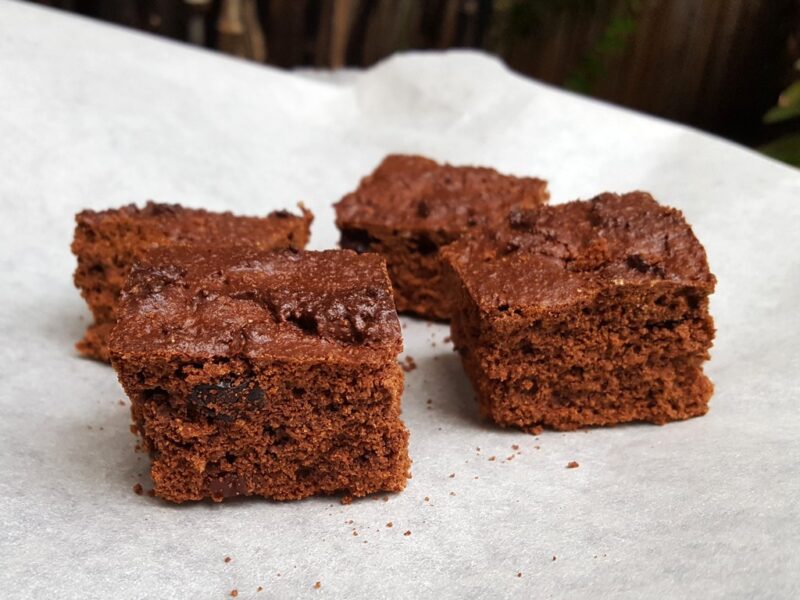 Orange and cranberry brownies