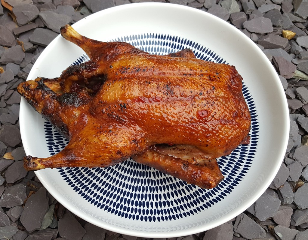 Roast Duck With Cranberry Glaze