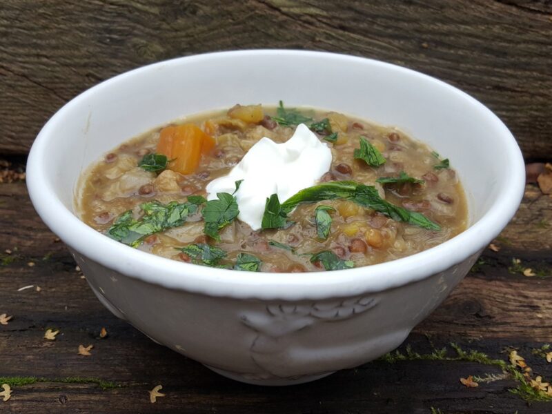 Squash and Lentil Soup