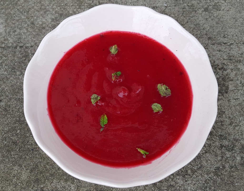 Celeriac, Beetroot and Potato Soup