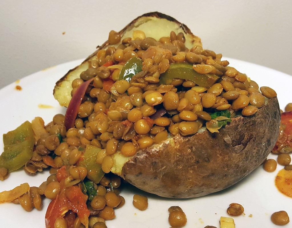 Lecso with lentils