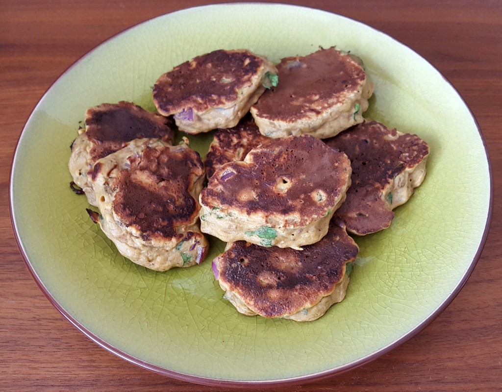 Roasted Aubergine fritters