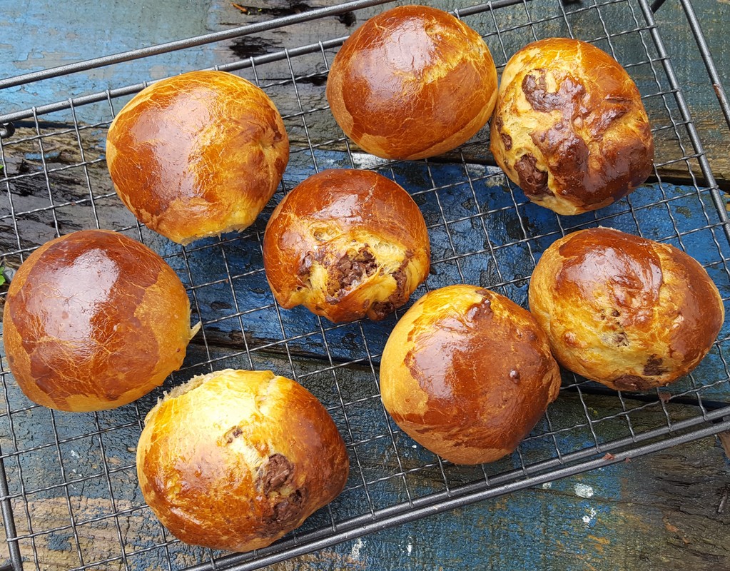 Chocolate Brioche buns