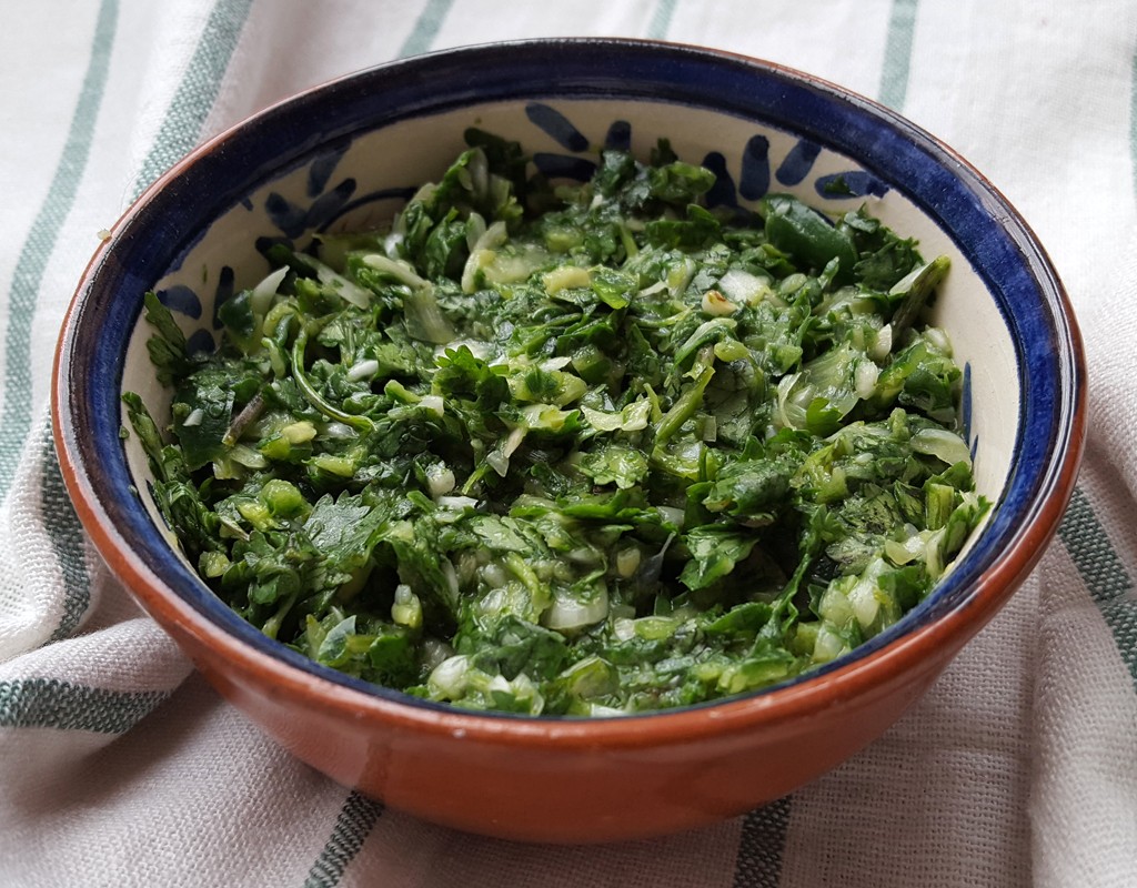 Coriander and chilli salsa