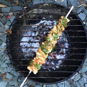 Barbecued Harissa squid