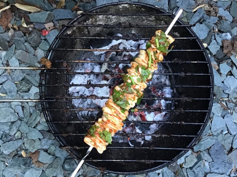 Barbecued Harissa squid