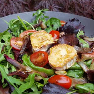 Maple glazed Goat’s cheese salad