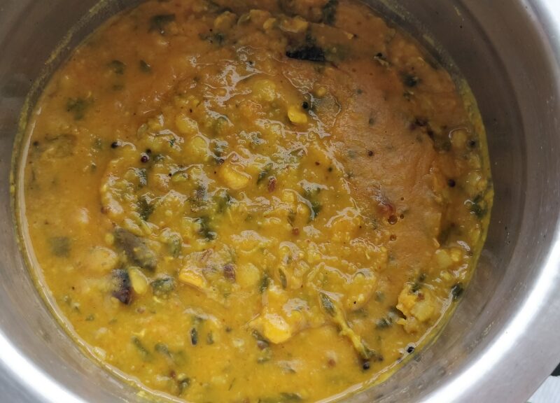 Menthi kura pappu (Fenugreek leaves dal)