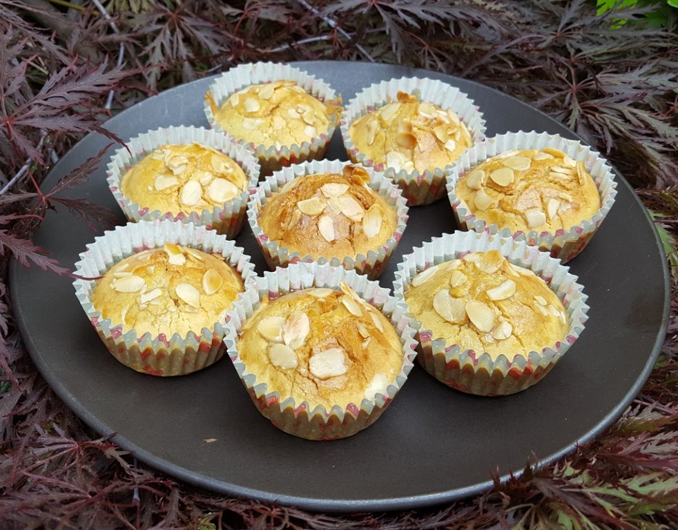 Gluten-free almond and elderflower cupcakes