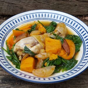 Harissa Chicken and sweet potato stew