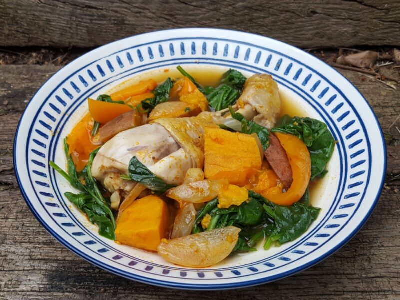 Harissa Chicken and sweet potato stew