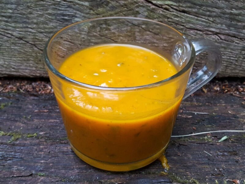 Spiced Roasted squash and bell pepper soup