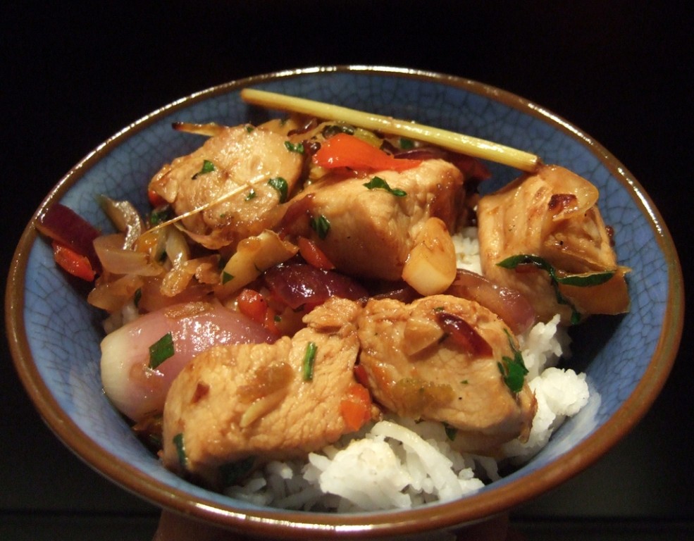 Thai turkey stir-fry