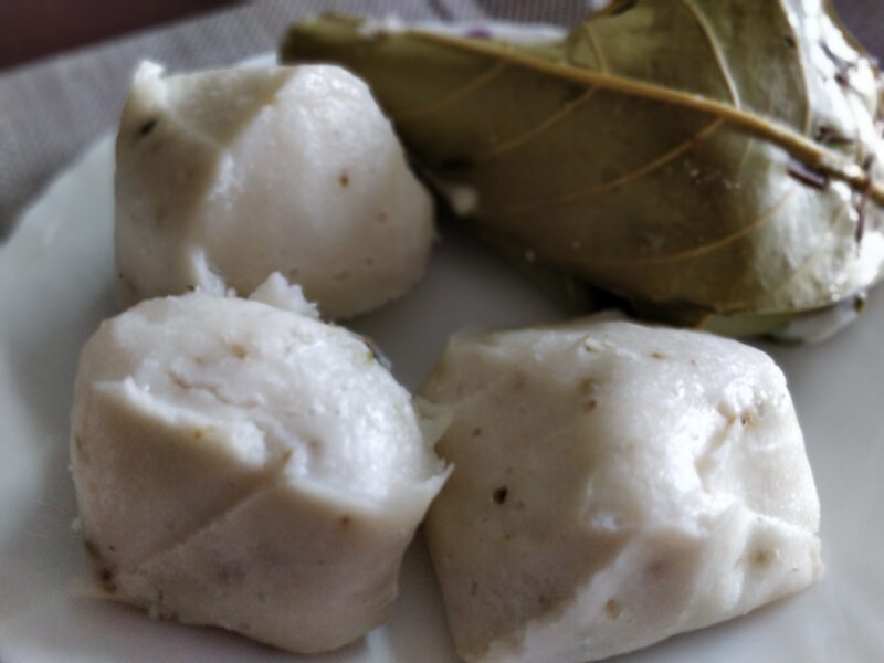 Idli in jackfruit leaves