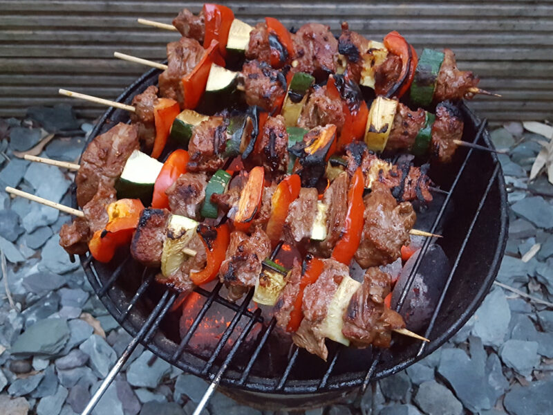 Chipotle beef skewers