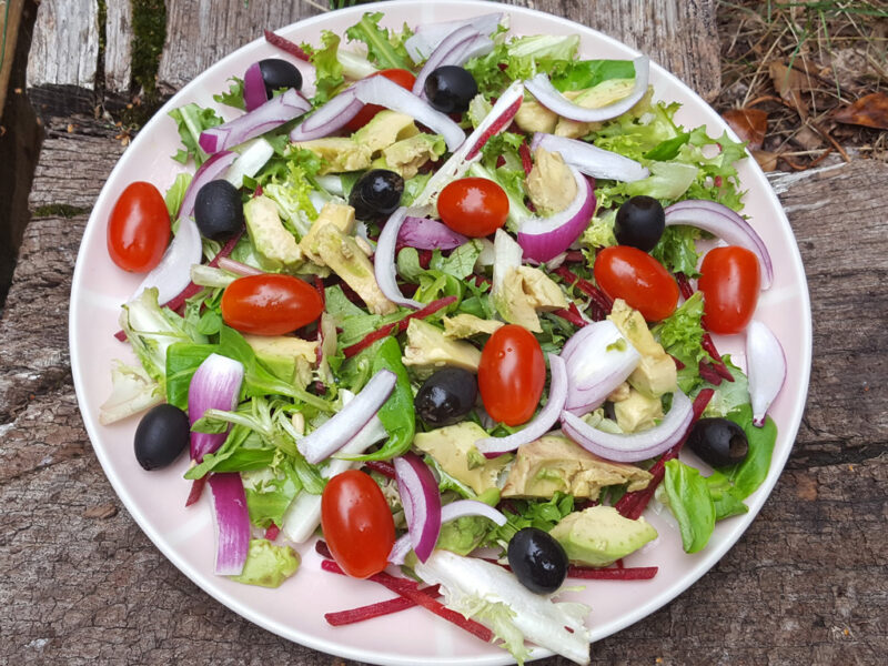 Healthy avocado salad