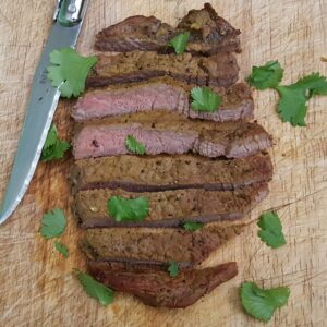 Indian spiced minute steak