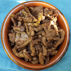 Chicken liver and beef stew for dogs