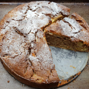 Hungarian spiced apple cake