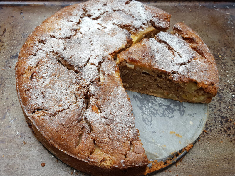 Hungarian spiced apple cake