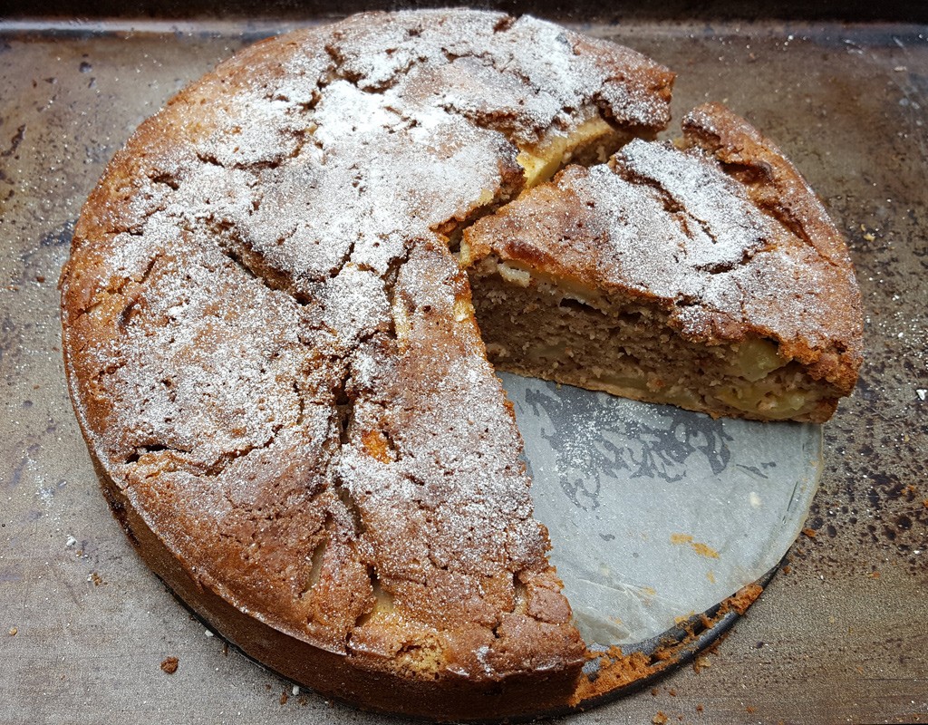 Hungarian spiced apple cake