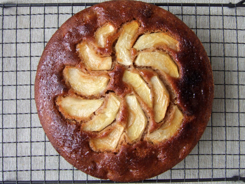 Swedish spiced apple cake