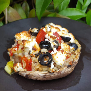 Mediterranean Stuffed mushrooms