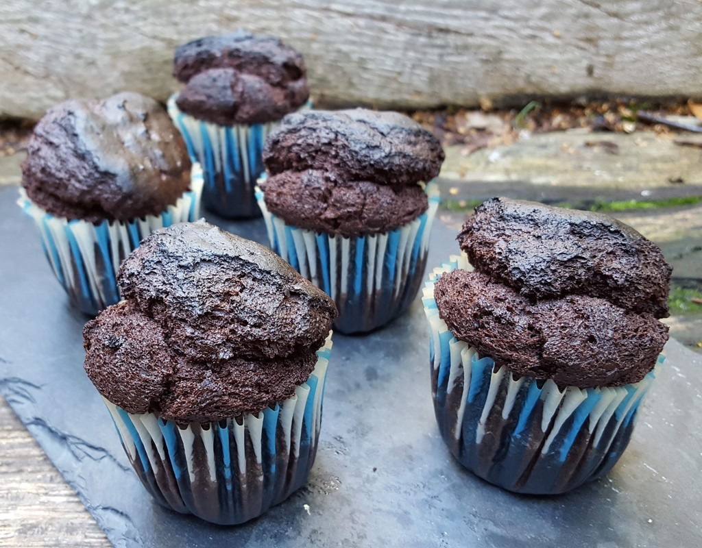 Chocolate Coconut Yogurt Muffins