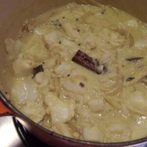 Coconut fish curry