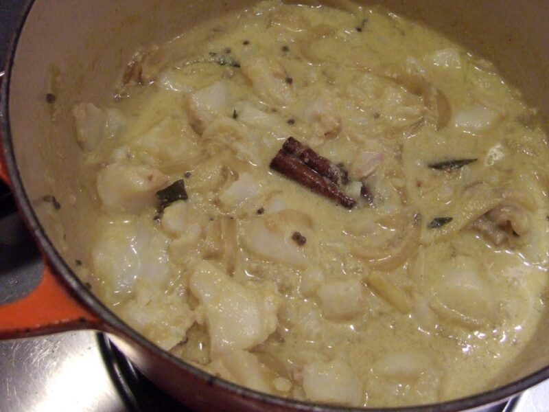 Coconut fish curry