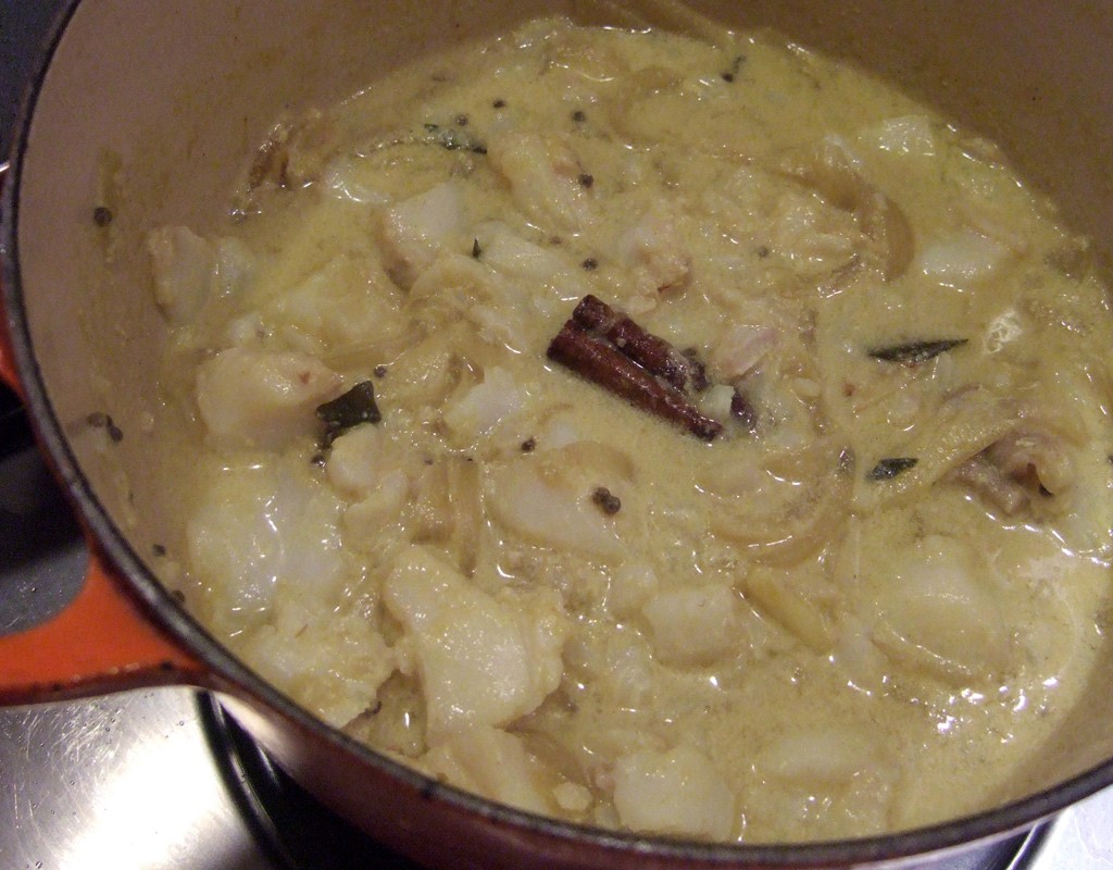 Coconut fish curry