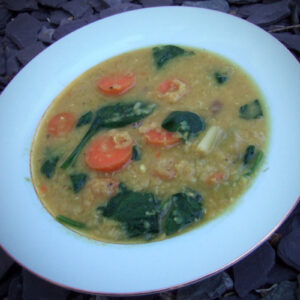 Easy spinach dhal