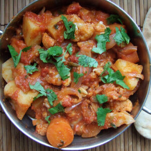 Potato and cauliflower curry