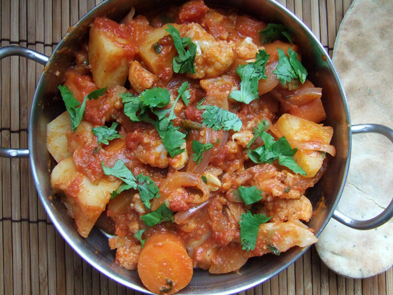 Potato and cauliflower curry