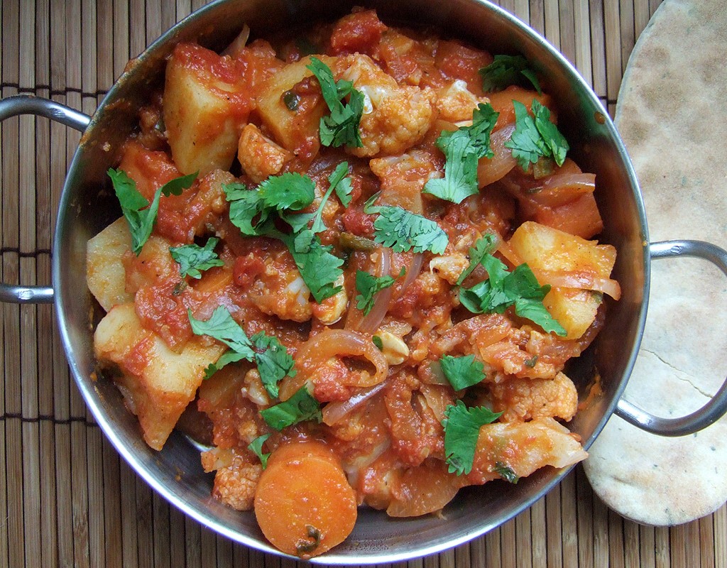 Potato and cauliflower curry